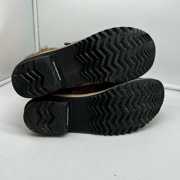 Sorel Boots Womens 7 Tofino II Tall Winter Snow Tan NL 2332 373 Faux Fur - Picture 10 of 10